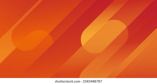 Dynamic abstract fluid geometric colorful gradient orange shape background.EPS 10