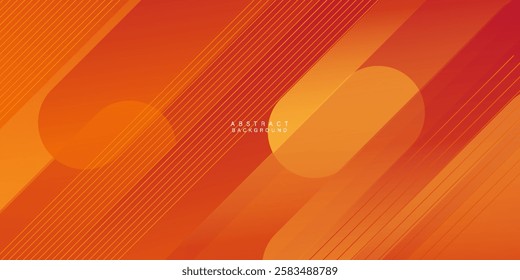 Dynamic abstract fluid geometric colorful gradient orange shape background.EPS 10
