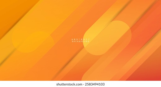 Dynamic abstract fluid geometric colorful gradient orange shape background.EPS 10