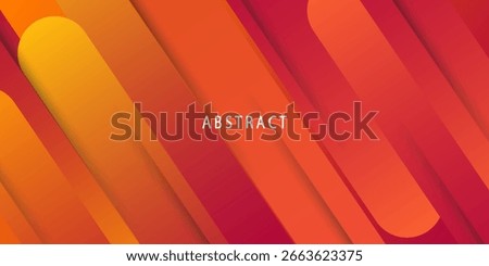 Dynamic abstract fluid geometric colorful gradient orange shape background. vector itc