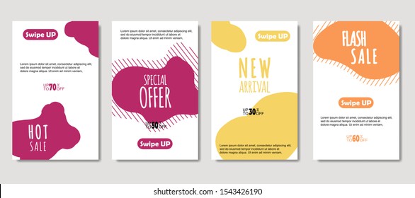 Dynamic abstract fluid mobile for sale banners. Sale banner template design, Mega sale special offer set. design for flyer, gift card,  Poster on wall ,coverbook,  banner, social media ,