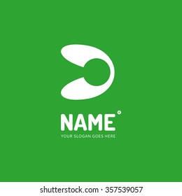 Dynamic abstract form, logo design vector template. Company, symbol concept icon.