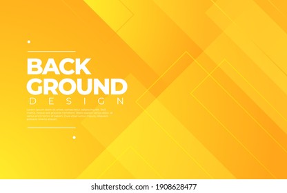 Dynamic abstract geometric background. Orange color 3D style vector eps10