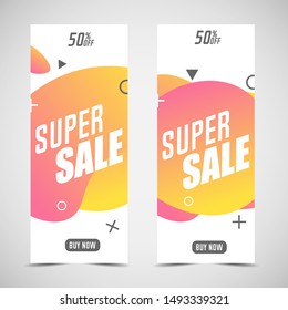 Dynamic abstract geometric liquid shapes. Super sale.