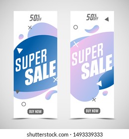 Dynamic abstract geometric liquid shapes. Super sale.