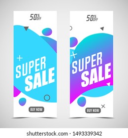 Dynamic abstract geometric liquid shapes. Super sale.