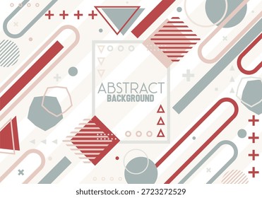 Formas geométricas Abstractas dinámicas Composición en tonos apagados