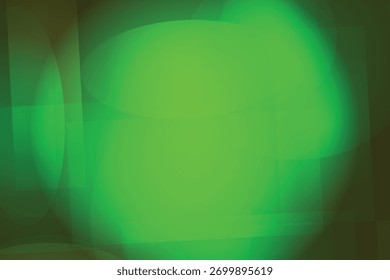 Dynamic abstract green geometric shapes with overlapping transparency create a modern, vibrant background with a sense of depth and movement.