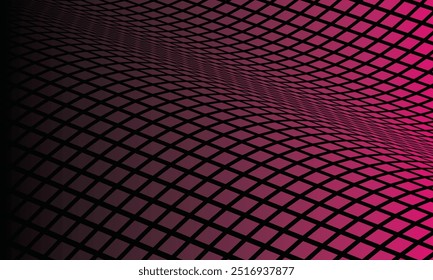 A dynamic and abstract image featuring a grid of squares that undulate in a wave-like pattern. Ideal for projects related to technology, data, or futuristic themes.