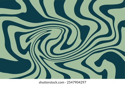 A dynamic abstract image featuring swirling green patterns, creating a mesmerizing visual effect. Ideal for design projects requiring a modern, artistic background with a fluid motif