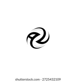 Marca de logotipo entrelazado Abstractas dinámico	