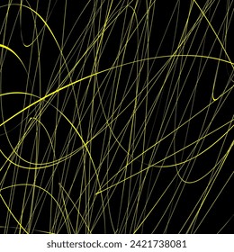Dynamic abstract lines yellow color
