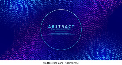 Dynamic abstract liquid flow particles background. Abstract particles background. Eps10 Vector background.