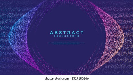 Dynamic abstract liquid flow particles background. Shining abstract particle flow background. Futuristic background with dots combination. Eps10 Vector background.