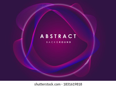 Dynamic abstract liquid flow particles background. Shining abstract particle flow background. Futuristic background combination color. Ripple Grid. Abstract Vector Illustration. 3D Technology 