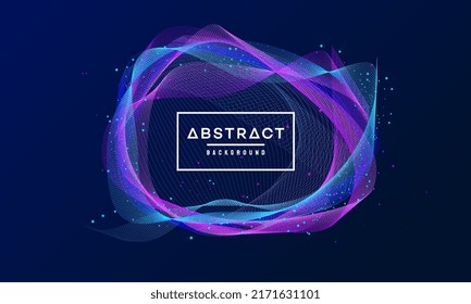 Dynamic abstract liquid flow particles background. Shining abstract particle flow background. Futuristic background with dots combination. Eps10 Vector background.
