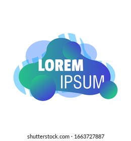 Dynamic abstract liquid with pop art style, fit to be use in header or social media banner 