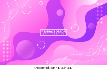 Dynamic abstract liquid trendy background with color gradation design