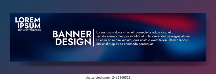 Dynamic abstract mesh blur banner template that creates a visually striking and premium impression for website headers, social media, and brochures