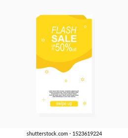 dynamic abstract modern fluid sale banner for mobile