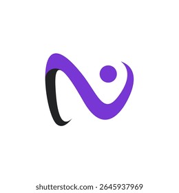 Logo dinámico de flujo humano Abstractas N