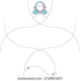 Dynamic abstract neural bloom illustration with flowing diagonal connections and organic floral geometry. Expressive vector artwork representing data movement, growth, and intelligence. Ideal for technology branding, web headers, posters, and editorial design.