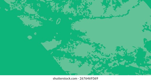 A dynamic abstract pattern featuring organic, irregular shapes and splatters in varying shades of green, creating a textured visual effect.