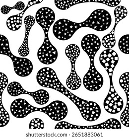 Dynamic abstract patterns digital art graphic design creative space aerial view modern aesthetics