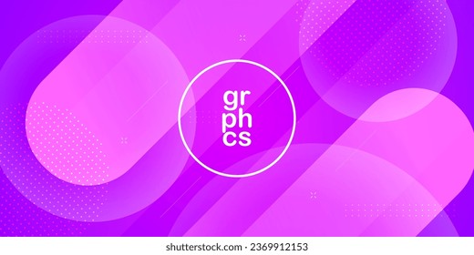 Dynamic abstract pink and purple gradient illustration geometric background with simple pattern. Cool and bright design. Eps10 vector