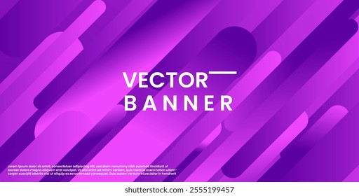 dynamic abstract purple liquid gradient color geometric fluid shape background. eps10 vector