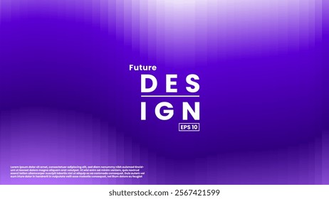 dynamic abstract purple liquid gradient color geometric fluid shape background. eps10 vector