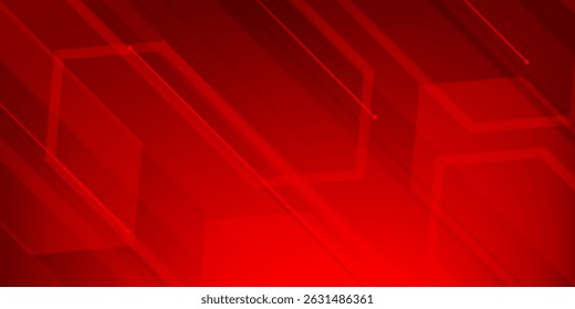 Dynamic abstract red background. Dynamic pattern design overlapping shapes.
