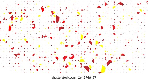 Fondo de confeti rojo y amarillo Abstractas dinámico