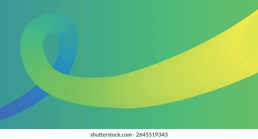 Dynamic abstract ribbon curve forming a smooth loop and taper, ideal for backgrounds or graphic compositions.

