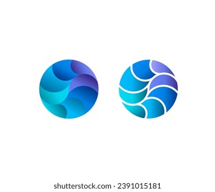 dynamic abstract shape for trendy logo  Vector modern backgrounds and overlapping design elements