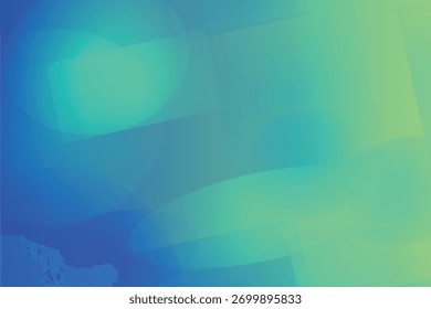 Dynamic abstract shapes in dark blue and green hues create a modern, energetic background with a gradient effect.
