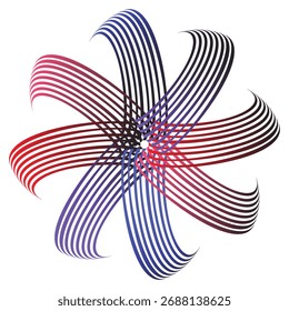 Dynamic Abstract Spectrum Swirl Vector