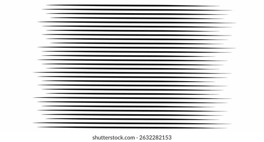 Dynamic abstract speed lines pattern in black on a white background, perfect for comic book art, manga effects, motion graphics, or energetic backgrounds in creative and commercial design projects.