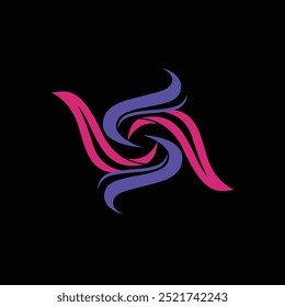 Logotipo espiral abstracto dinámico, símbolo de crecimiento y cambio para tu negocio. Plantilla de logotipo de tecnología moderna, potente y dinámica. fondo abstracto.