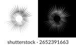Dynamic abstract spiral sound wave rhythm lines. Circular spiral sound wave rhythm of lines. Circular futuristic abstract lines, black and white background.	