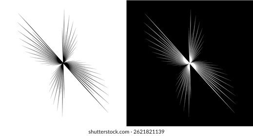 Dynamic abstract spiral sound wave rhythm lines. Circular spiral sound wave rhythm of lines. Circular futuristic abstract lines, black and white background.