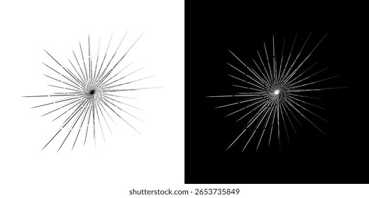 Dynamic abstract spiral sound wave rhythm lines. Circular spiral sound wave rhythm of lines. Circular futuristic abstract lines, black and white background.	