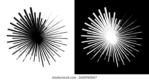 Dynamic abstract spiral sound wave rhythm lines. Circular spiral sound wave rhythm of lines. Circular futuristic abstract lines, black and white background.	