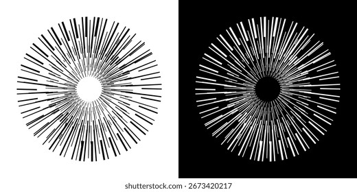 	
Dynamic abstract spiral sound wave rhythm lines. Circular spiral sound wave rhythm of lines. Circular futuristic abstract lines, black and white background.	
