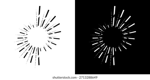 Dynamische abstrakte Spiral-Schallwellen-Rhythmuslinien. Kreisförmige Spirale Schallwelle Rhythmus von Linien. Zirkuläre futuristische abstrakte Linien, schwarz-weißer Hintergrund.	
