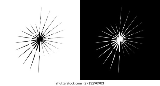 Dynamische abstrakte Spiral-Schallwellen-Rhythmuslinien. Kreisförmige Spirale Schallwelle Rhythmus von Linien. Zirkuläre futuristische abstrakte Linien, schwarz-weißer Hintergrund.