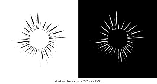 Dynamische abstrakte Spiral-Schallwellen-Rhythmuslinien. Kreisförmige Spirale Schallwelle Rhythmus von Linien. Zirkuläre futuristische abstrakte Linien, schwarz-weißer Hintergrund.