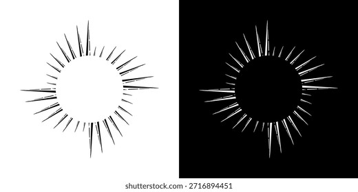 Dynamische abstrakte Spiral-Schallwellen-Rhythmuslinien. Kreisförmige Spirale Schallwelle Rhythmus von Linien. Zirkuläre futuristische abstrakte Linien, schwarz-weißer Hintergrund.
