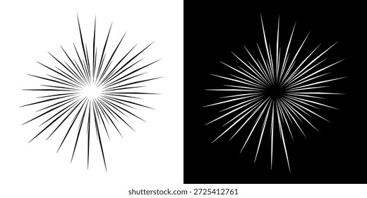 Líneas dinámicas abstractas del ritmo de ondas de sonido en espiral. Onda de sonido circular en espiral con ritmo de líneas. Líneas abstractas futuristas circulares, fondo blanco y negro.	
