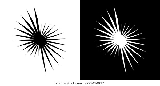	
Linhas de ritmo de onda de som espiral abstrata dinâmica. Ritmo de onda de som espiral circular de linhas. Linhas abstratas futuristas circulares, fundo preto e branco.	